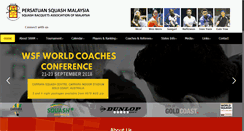 Desktop Screenshot of malaysia-squash.org