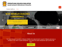 Tablet Screenshot of malaysia-squash.org